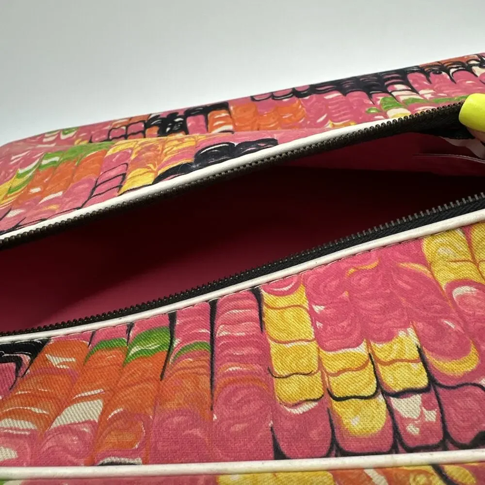 Vintage Colorful Geometric Groovy Suitcase 1960-70s MCM